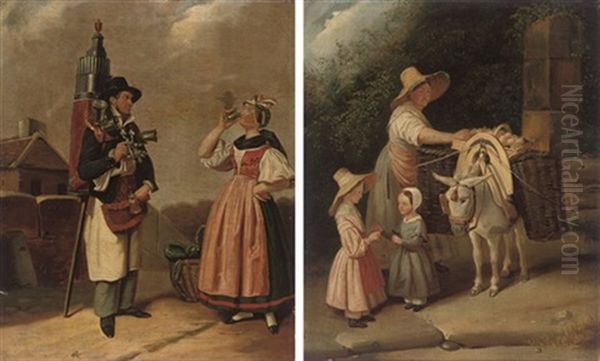 Off To Market (+ The Water Seller; Pair) - view 1