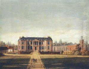 Vue Du Chateau De Caulaincourt Pres De Saint-quentin by Edouard Pingret