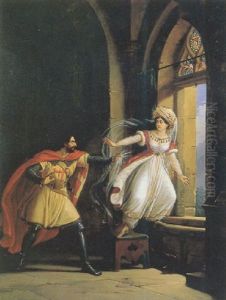 Rebecca, From Walter Scott's Ivanhoe by Edouard Pingret