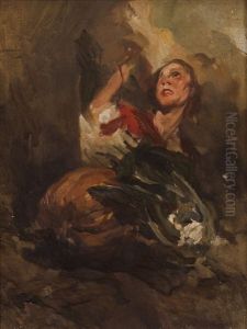 Retrato Da Mulher Do Pintor by Columbano Bordalo Pinheiro