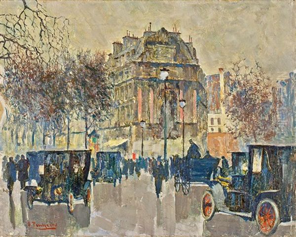 Paris, Place Saint Michel - view 1
