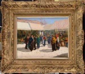 Le Marche Aux Fleurs by Oswaldo Pinheiro