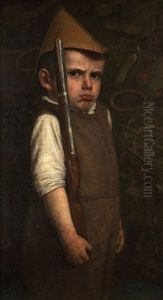 Boy With Gun by Hippolyt Von Pinkas