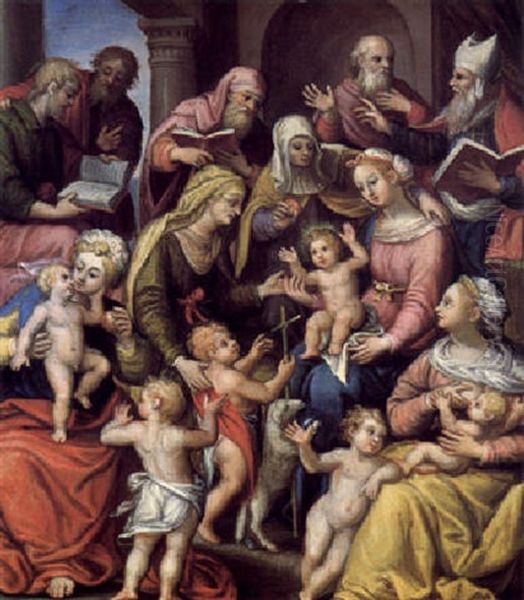 La Sacra Famiglia Con Santi - view 1