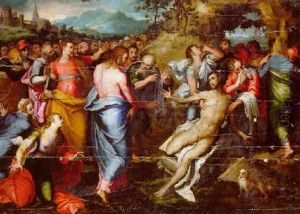 The Raising Of Lazarus by Marco da Siena Pino