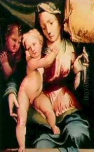 La Madonna Col Bambino E S.giovannino A Sinistra
