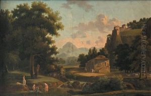 Paysage De Savoie Au Pied Des Alpes by Francois-Agathon Pinot du Petit-Bois