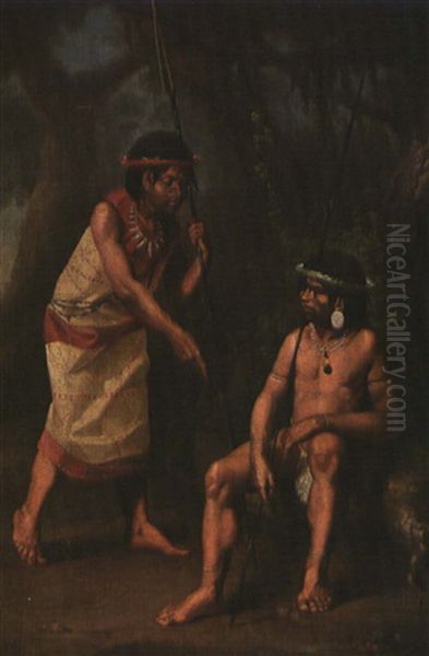 Two Figures Of The Upper Amazon - view 1