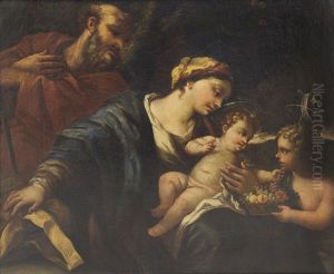 Riposo Durante La Fuga In Egitto by Domenico Piola