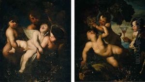 L'autunno (+ L'inverno; Pair) by Domenico Piola