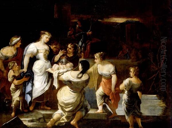 Die Auffindung Moses' Durch Die Tochter Des Pharao - view 1
