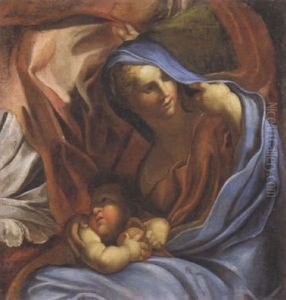Madonna Con Bambino by Domenico Piola