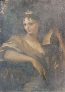 An Allegory Of Painting by Domenico Piola