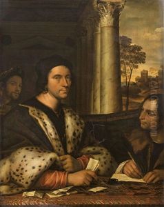 Portrat Des Staatsmannes Fery Carondolet Und Seines Sekretars, Mit Lateinischer Sentenz: "nosce -oportuit - Te, Erkenne Dich - Es Ist Notwendig" Portrat Des Staatsmannes Fery Carondolet Und Seines Sekretars, Mit Lateinischer Sentenz: "nosce -oportuit - Te, Erkenne Dich - Es Ist Notwendig"