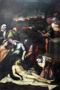 The Lamentation Of Christ (after The Original In The Hermitage, St. Petersburg) by Sebastiano Del Piombo