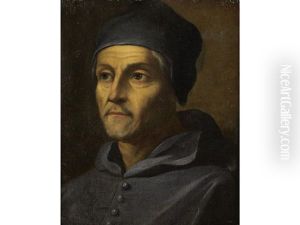 Portrait Of A Cleric, Bust-length, In Blue Robes by Sebastiano Del Piombo
