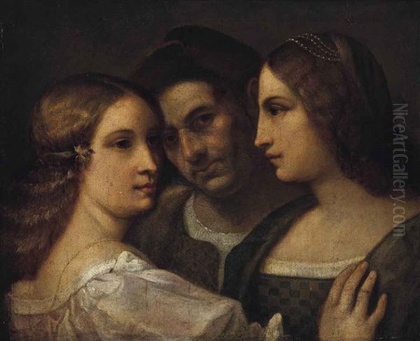 A Study Of Three Heads - view 1