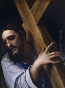 Cristo Con La Cruz A Cuestas by Sebastiano Del Piombo