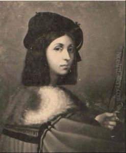 Portrait Of A Young Man Holding A Bow by Sebastiano Del Piombo
