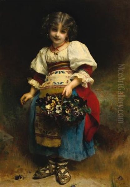 A Basket Of Flowers - view 1