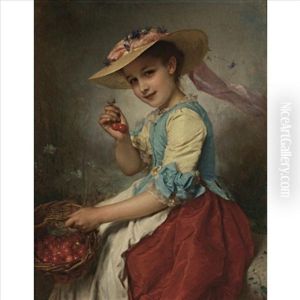 The Cherry Girl by Etienne Adolphe Piot