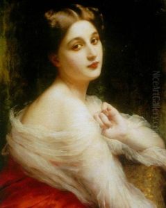 A Young Beauty by Etienne Adolphe Piot