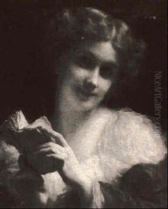Young Beauty With Book by Etienne Adolphe Piot