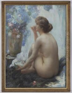 Baigneuse Aux Bulles De Savon by Louis Piot