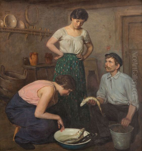 After A Catch. Generic Scene In The Interior - view 1