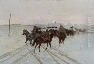 Cavaliers Dans La Neige Cavaliers Dans La Neige
