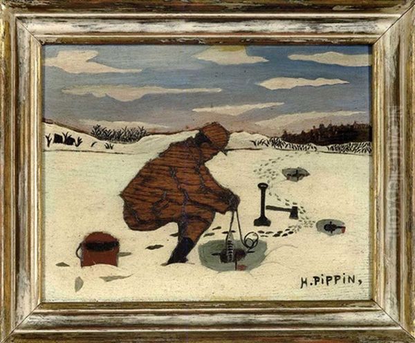 Fishing Through Ice - view 1