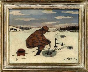 Fishing Through Ice by Horace Pippin
