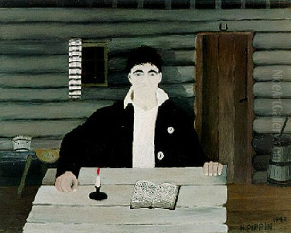 John Brown Reading His Bible - view 1