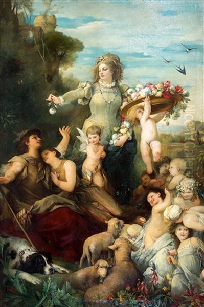 Flora, Een Allegorie Van Lente En Liefde - view 1