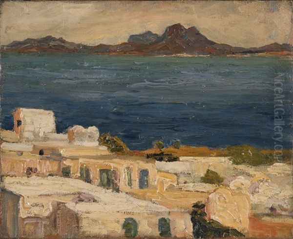 Mediterranean Coastal Scene - view 1