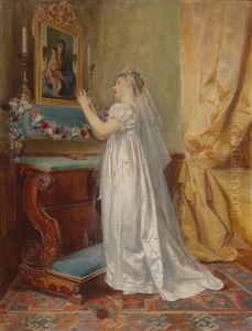 The Bride"s Prayer by Adolf Pirsch