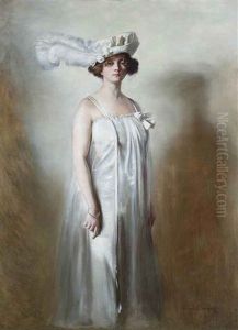 Portrait Of Hanna Pirsch-fieke, The Artist's Wife by Adolf Pirsch