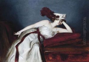 Portrait Of Hanna Pirsch-fieke Reclining by Adolf Pirsch
