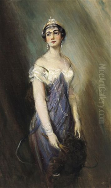 Bildnis Einer Dame Mit Federfacher - view 1