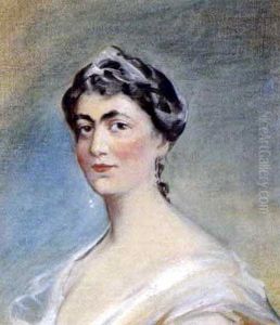 Portrait Hermine Prinzessin Von Reus, Zweite Gattin Kaiser Willhelm Ii