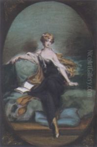 Bildnis Einer Jungen Dame, Auf Einem Sofa Sitzend