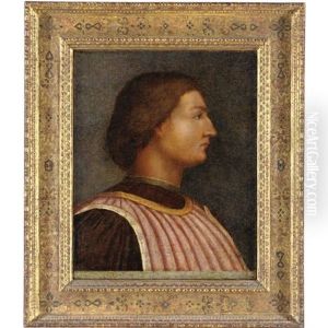 Ritratto Di Gentiluomo Di Profilo by Antonio Pisano (Pisanello)