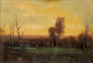 Paesaggio Campestre Con Figura by Giovanni Pisano