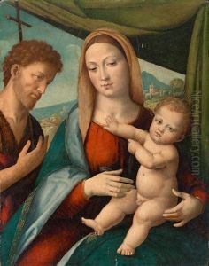 The Madonna And Child With Saint John The Baptist