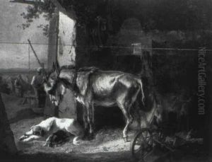 Ruhe Im Stall by Carl Pischinger