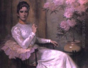 Portrait Of An Elegant Woman Seated In An Interior by Marie Pischon