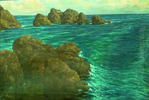 Sea At The Adriatic by Joseph Pisecky