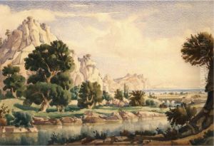 River Landscape by Konstantin Fedorov. Bogajewski