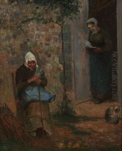 Still Life (dbl-sided) by Camille Pissarro