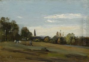 Le Labourage, Berelles by Camille Pissarro